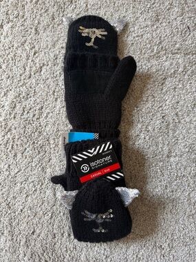 NWT Isotoner Cat Convertible Mittens
